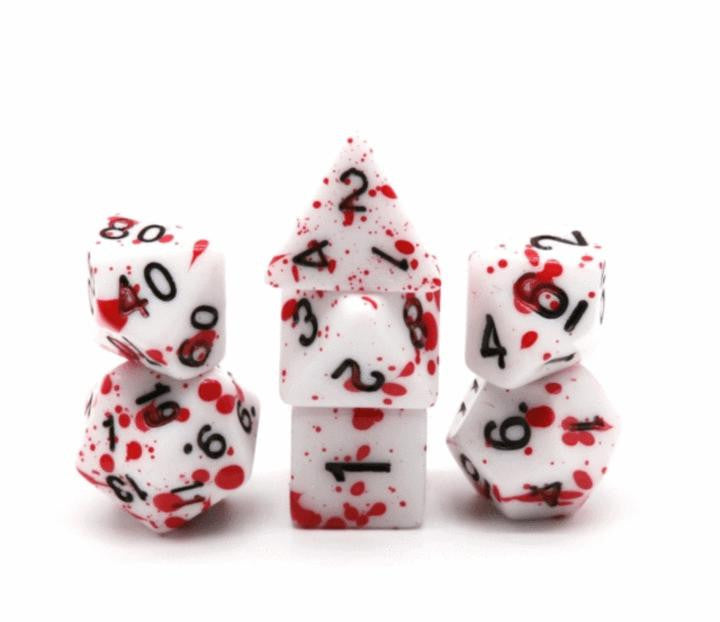Foam Brain Games Blood Splatter RPG Dice Set