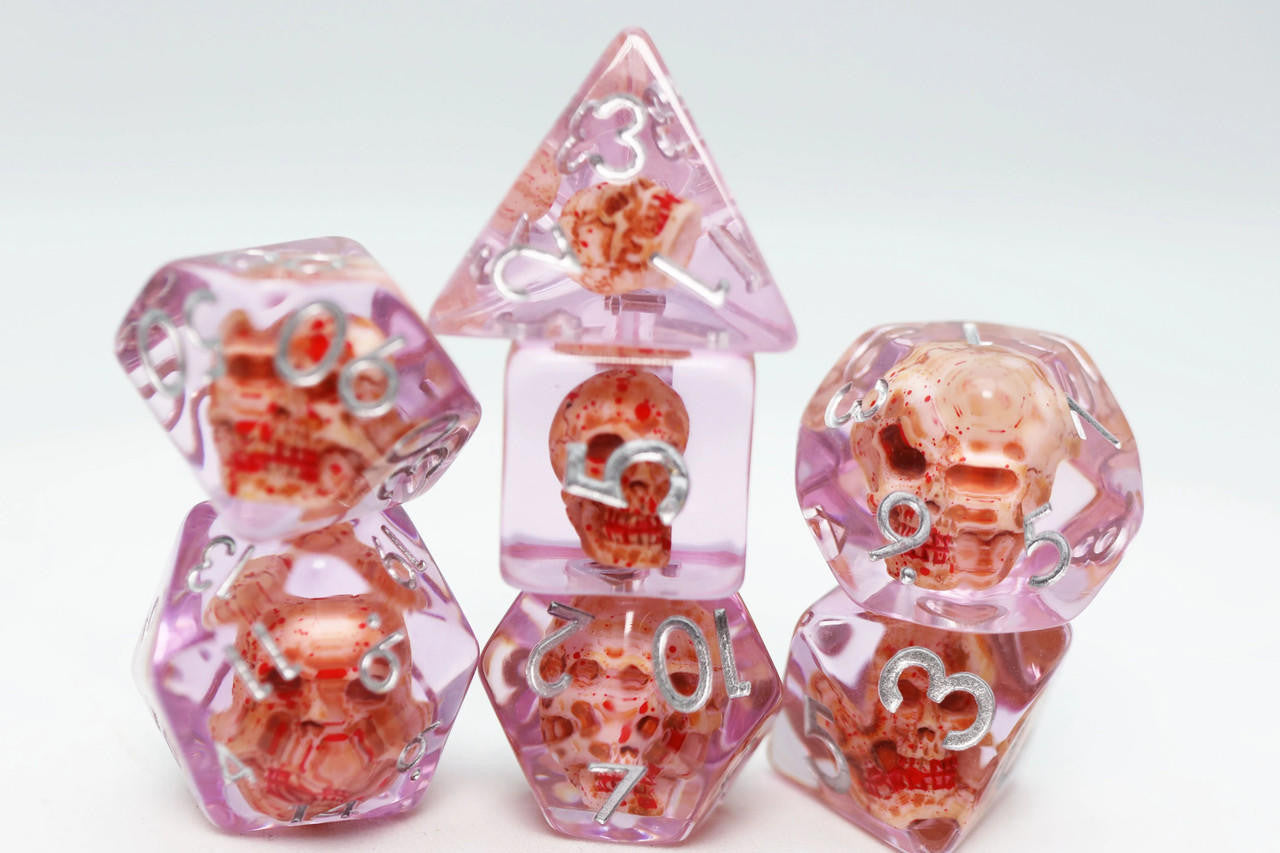 Foam Brain Games Bloody Skull RPG Dice Set 