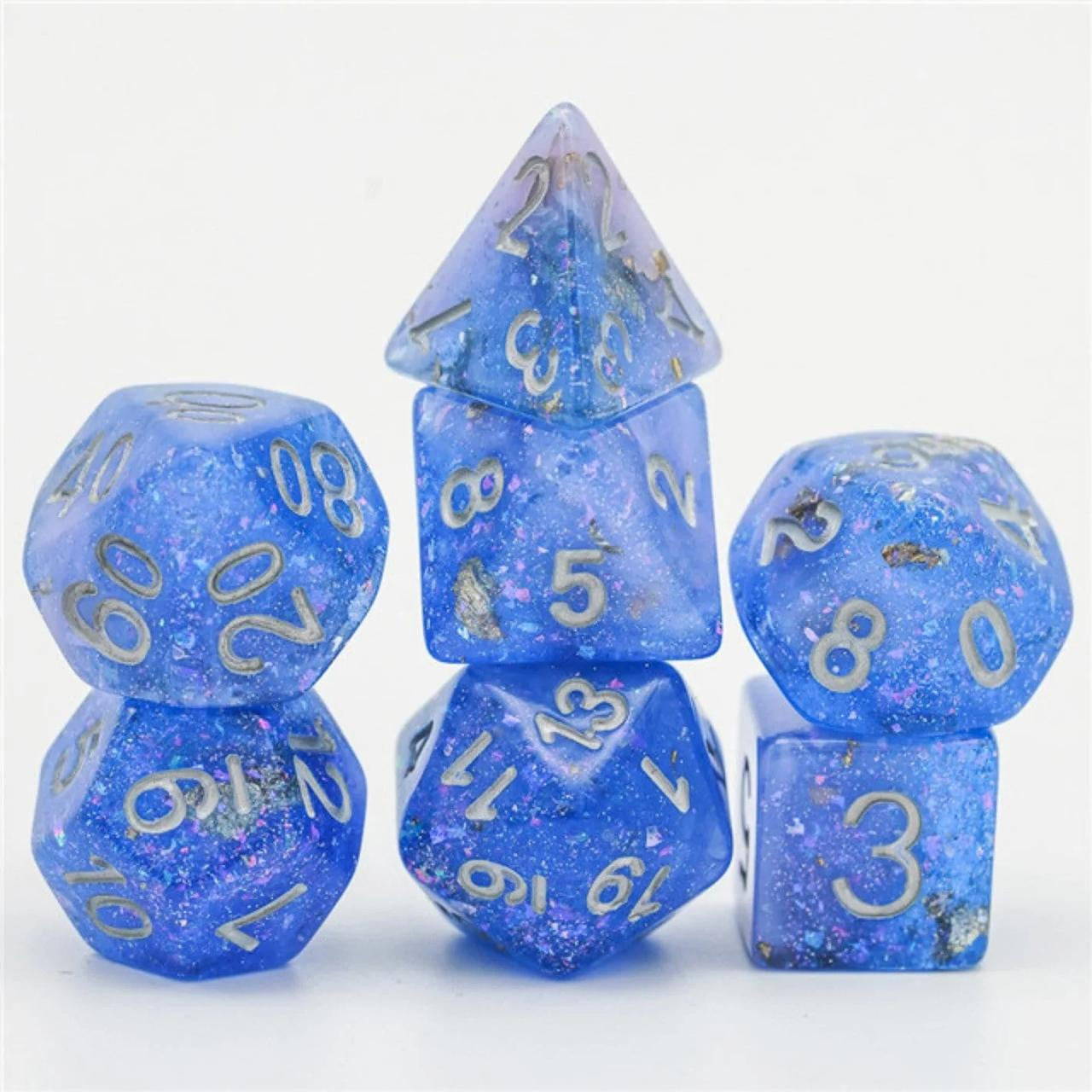 Foam Brain Games Blue and Pink Seabed Treasure RPG Dice Set 
