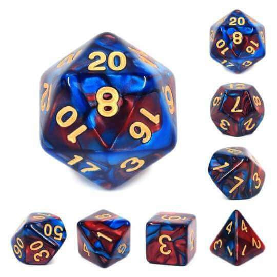 Foam Brain Games Blue Blood RPG Dice Set
