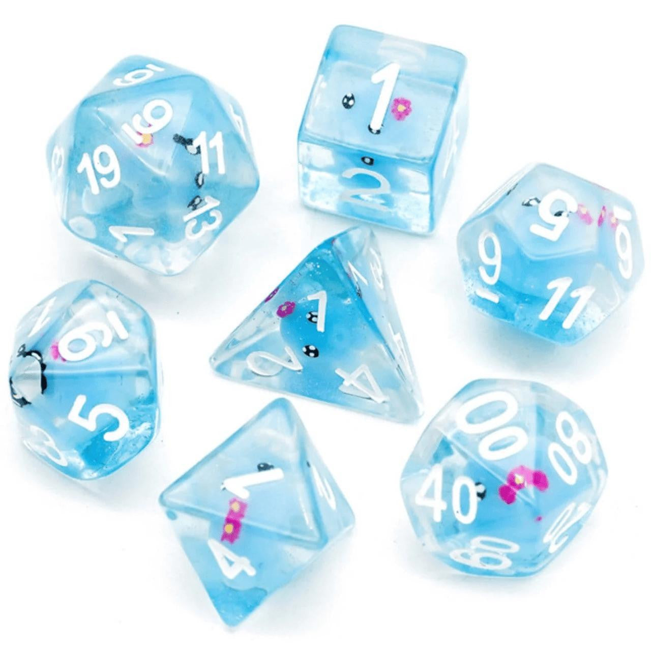 Foam Brain Games Blue Octopus RPG Dice Set 