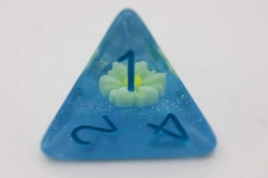 Foam Brain Games Blue Sky and Daisy RPG Dice Set