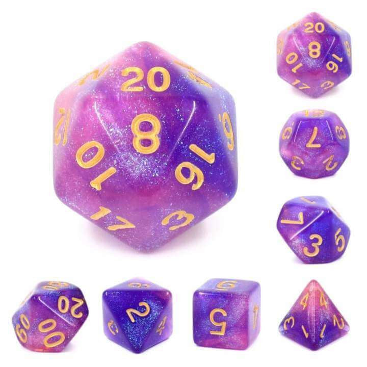 Foam Brain Games Briar Rose Aurora RPG Dice Set