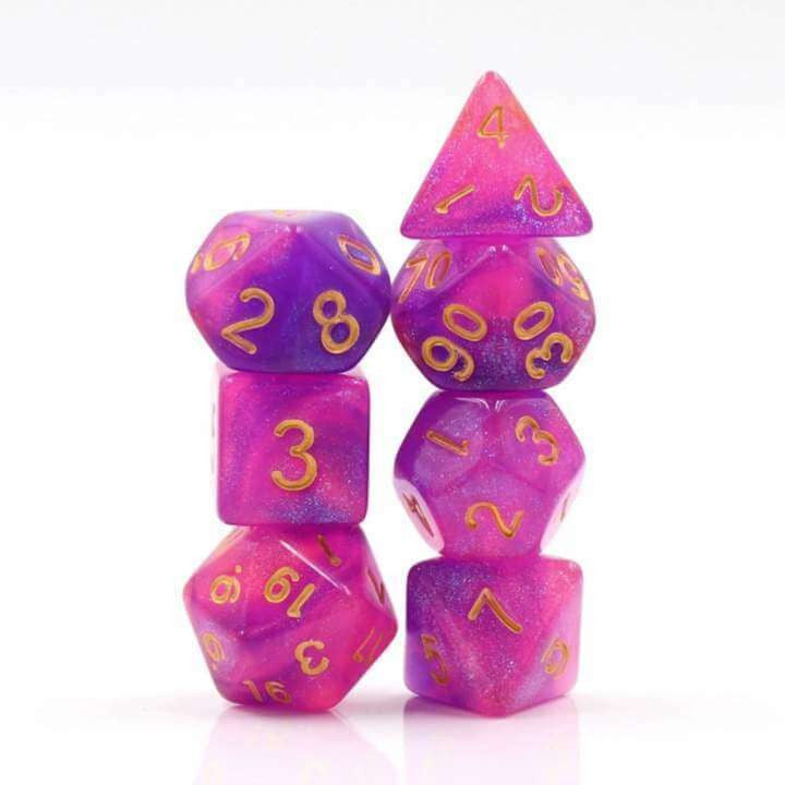 Foam Brain Games Briar Rose Aurora RPG Dice Set