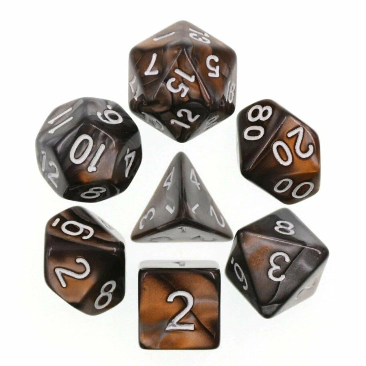 Foam Brain Games Bronze Coins RPG Dice Set