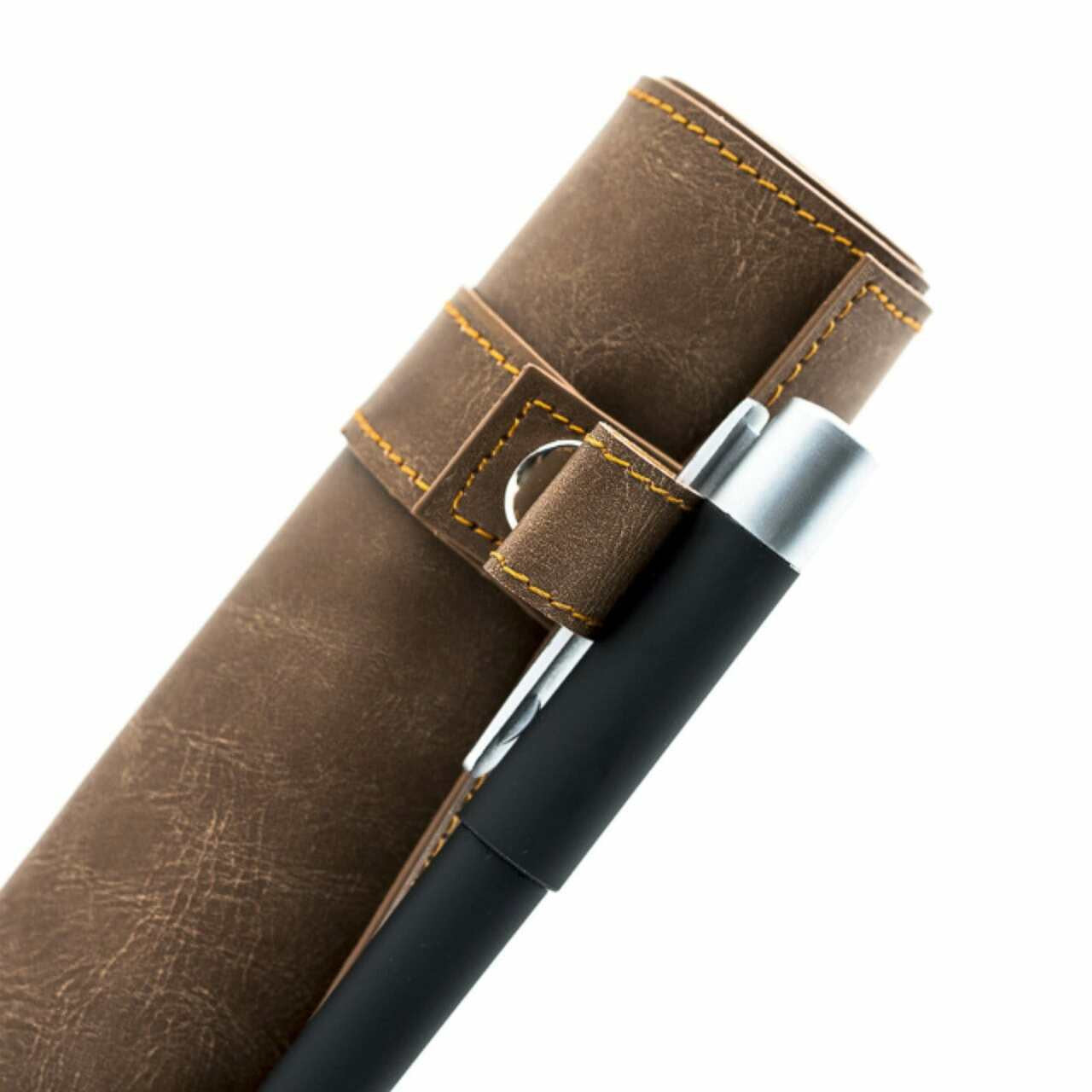 Foam Brain Games Brown Roll Up Leatherette Dice Mat