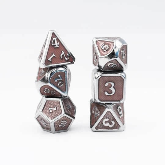 Foam Brain Games Champagne Mesh RPG Dice Set