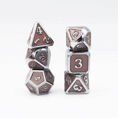 Champagne Mesh RPG Dice Set