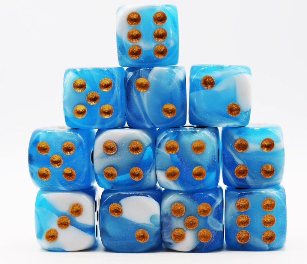 Foam Brain Games Cirrus Glitter - 12 piece Pip D6's 