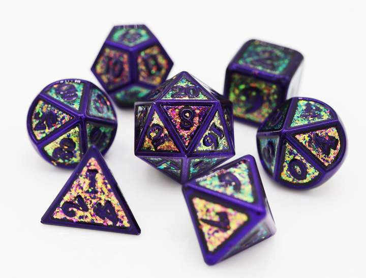 Foam Brain Games City Lights RPG Metal Dice Set