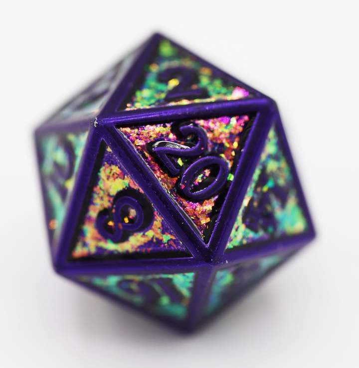 Foam Brain Games City Lights RPG Metal Dice Set