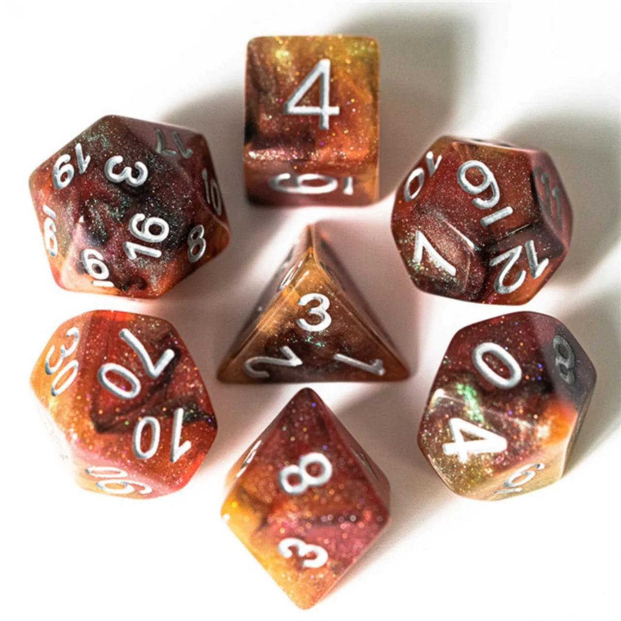 Foam Brain Games Copper Cosmos RPG Dice Set 