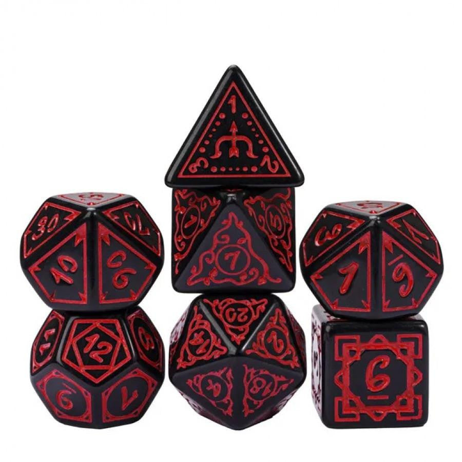 Foam Brain Games Cryptic Knots: Dried Blood - RPG Dice Set 