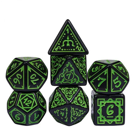 Foam Brain Games Cryptic Knots: Verdant - RPG Dice Set 