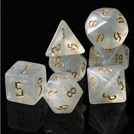 Foam Brain Games Crystal Ball Golden Sun RPG Dice Set