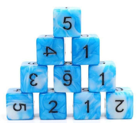 Foam Brain Games Cumulous Cloud - 12 piece D6s