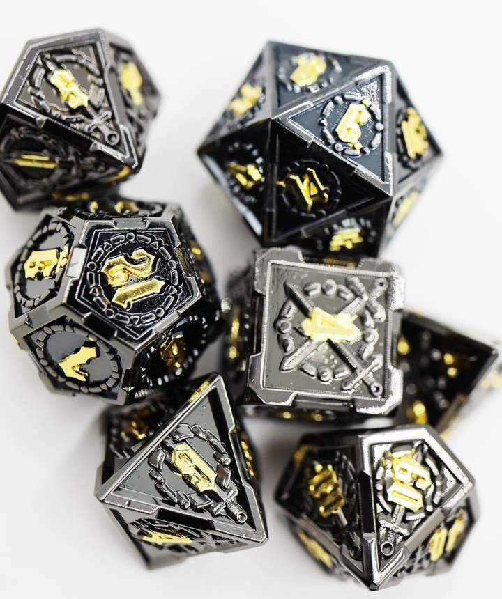 Foam Brain Games Demonic Sword RPG Metal Dice Set