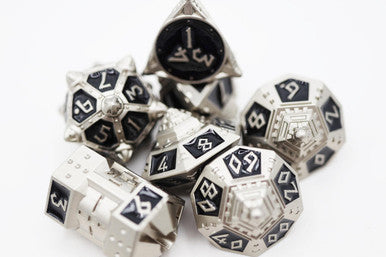 Dice 51: Onyx Ethers RPG Metal Dice Set