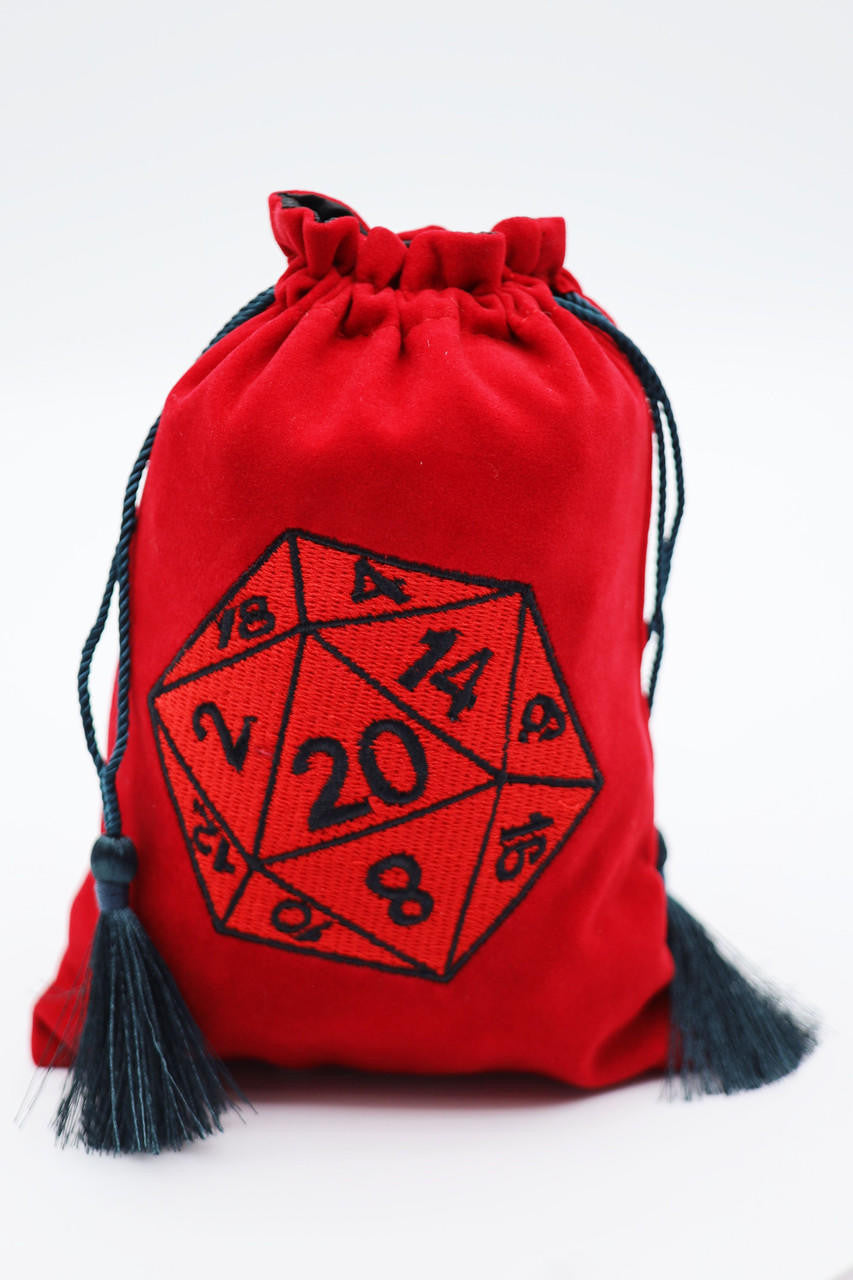 Foam Brain Games Dice Bag - Red D20 