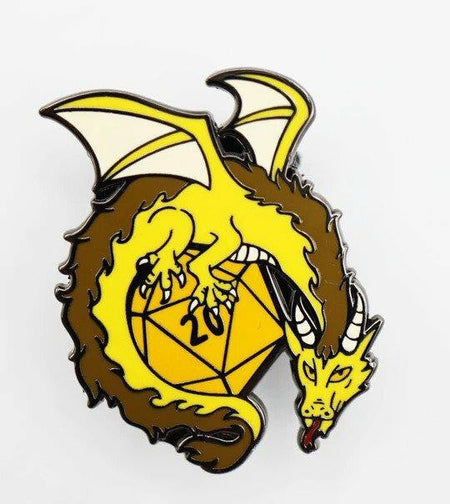 Foam Brain Games Dice Dragons Pin Gold