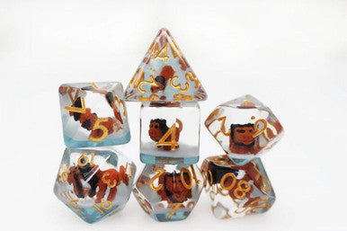 Foam Brain Dice - RPG Dice Set - Ferocious Feline