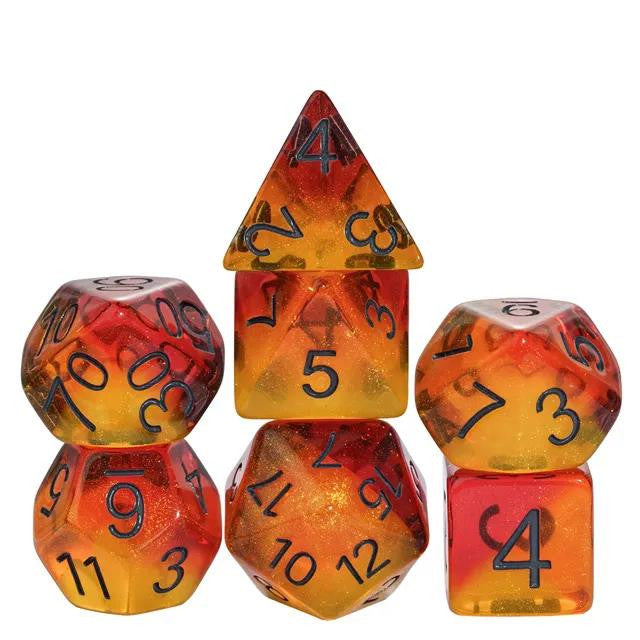 Foam Brain Games Fiery Sweets RPG Dice Set 