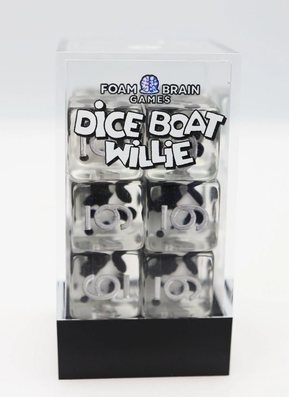 Foam Brain Games Foam Brain Dice - 12 D6s - Dice Boat Willie 