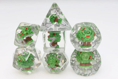 Foam Brain Dice - RPG Dice Set - Apple Orchard