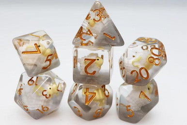 Foam Brain Dice - RPG Dice Set - Golden Fleece