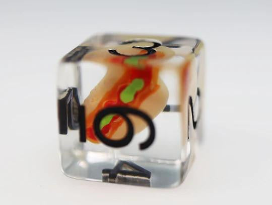 Foam Brain Games Foam Brain Dice - RPG Dice Set - Hotdog 