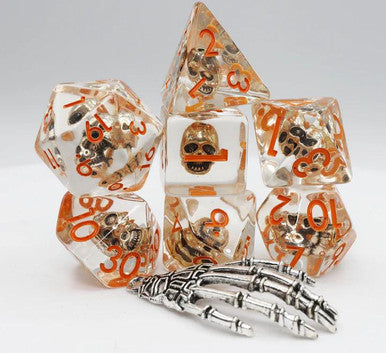 Foam Brain Dice - RPG Dice Set - Laughing Skull
