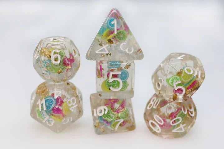 Foam Brain Games Foam Brain Dice - RPG Dice Set - Tropical Punch 