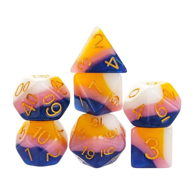Foam Brain Games Fruit Taffy RPG Dice Set 
