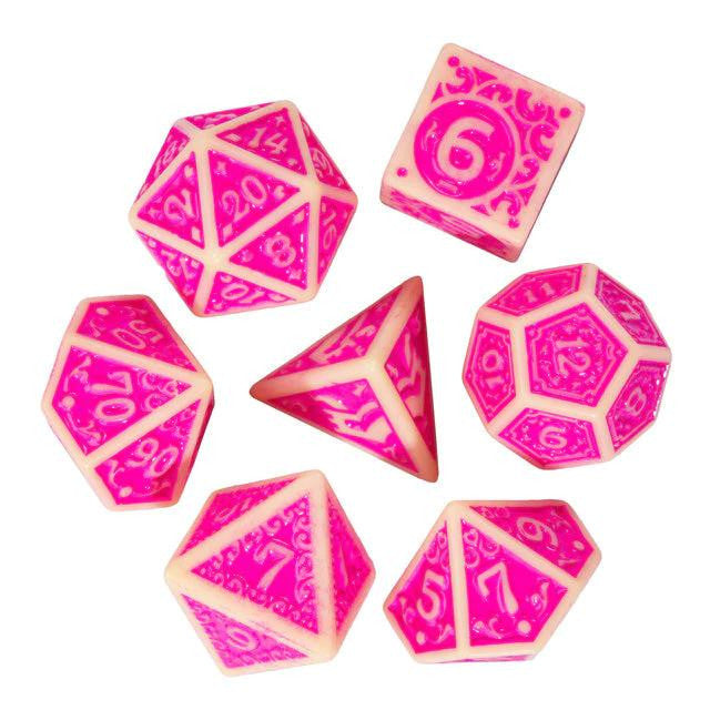 Foam Brain Games Fuscia Depths RPG Dice Set 