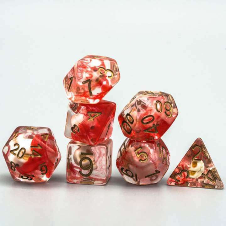 Foam Brain Games Ghostface Skull RPG Dice Set