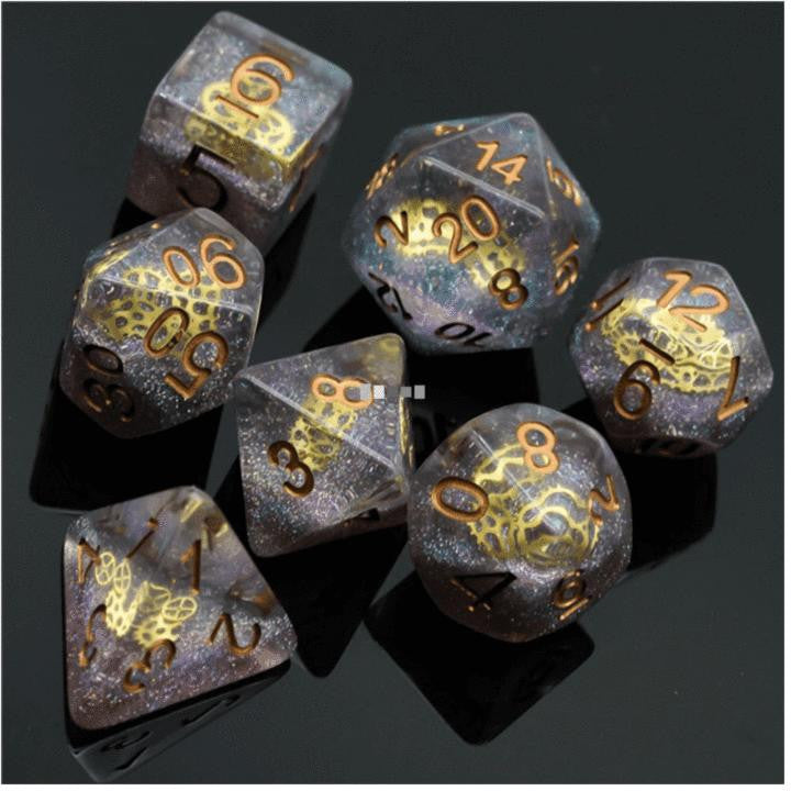 Foam Brain Games Glitter Gearwheel RPG Dice Set