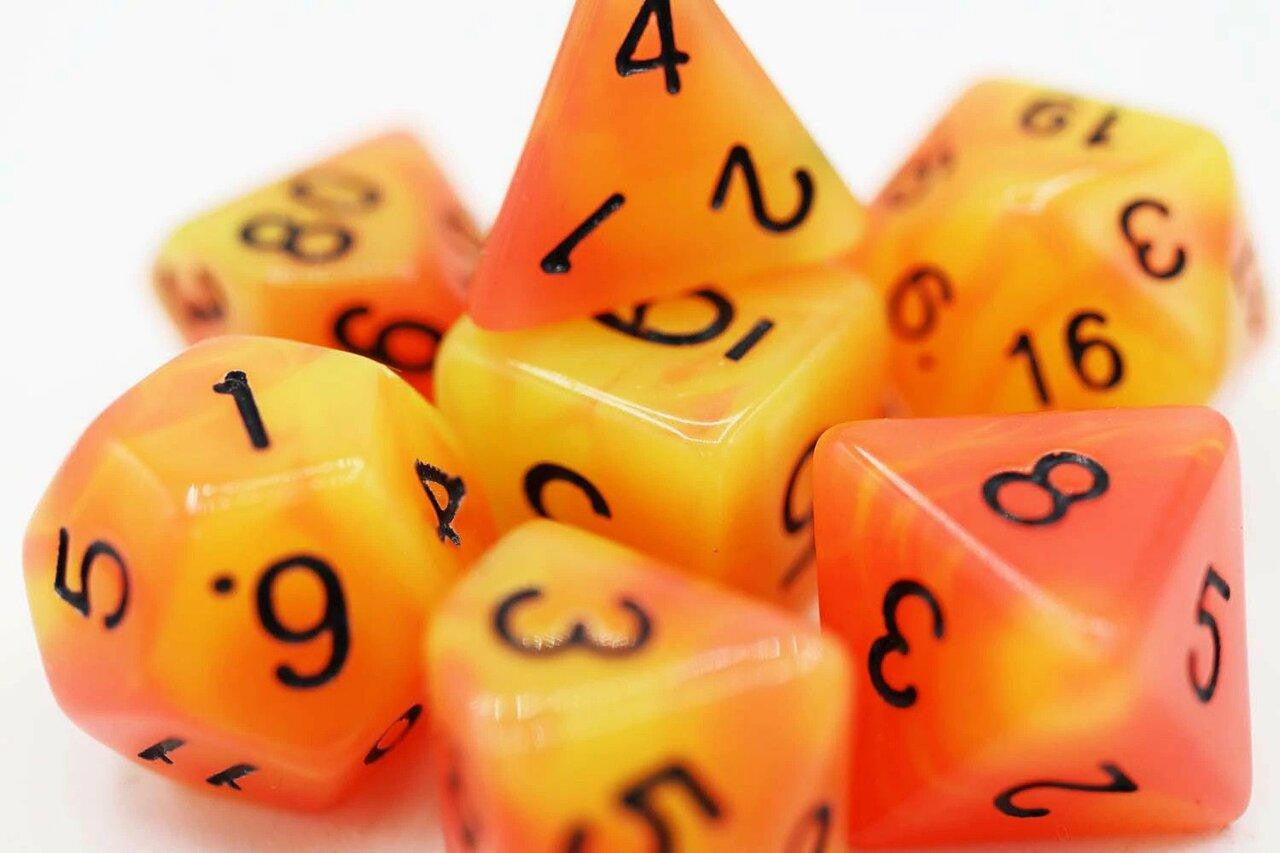 Foam Brain Games Glow in the Dark Arcturus RPG Dice Set