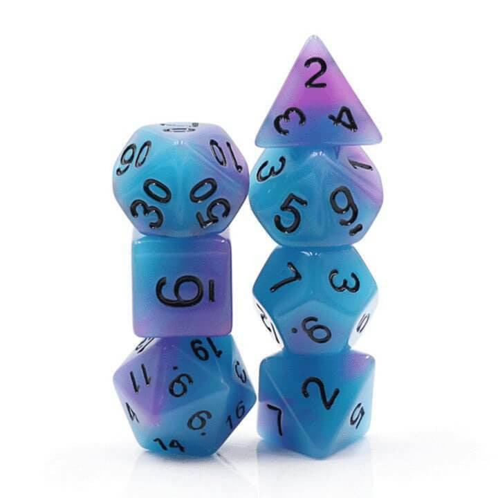 Foam Brain Games Glow in the Dark Supernova RPG Dice Set