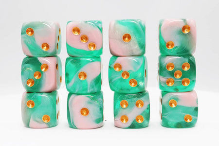 Foam Brain Games Glow Worm Glitter - 12 piece Pip D6's 