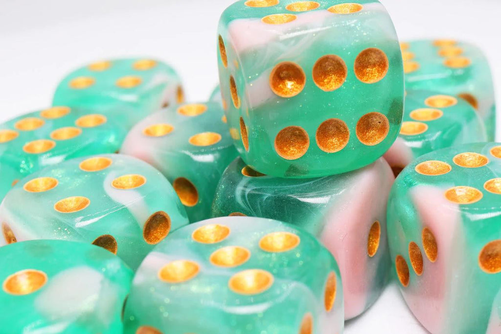 Foam Brain Games Glow Worm Glitter - 12 piece Pip D6's 