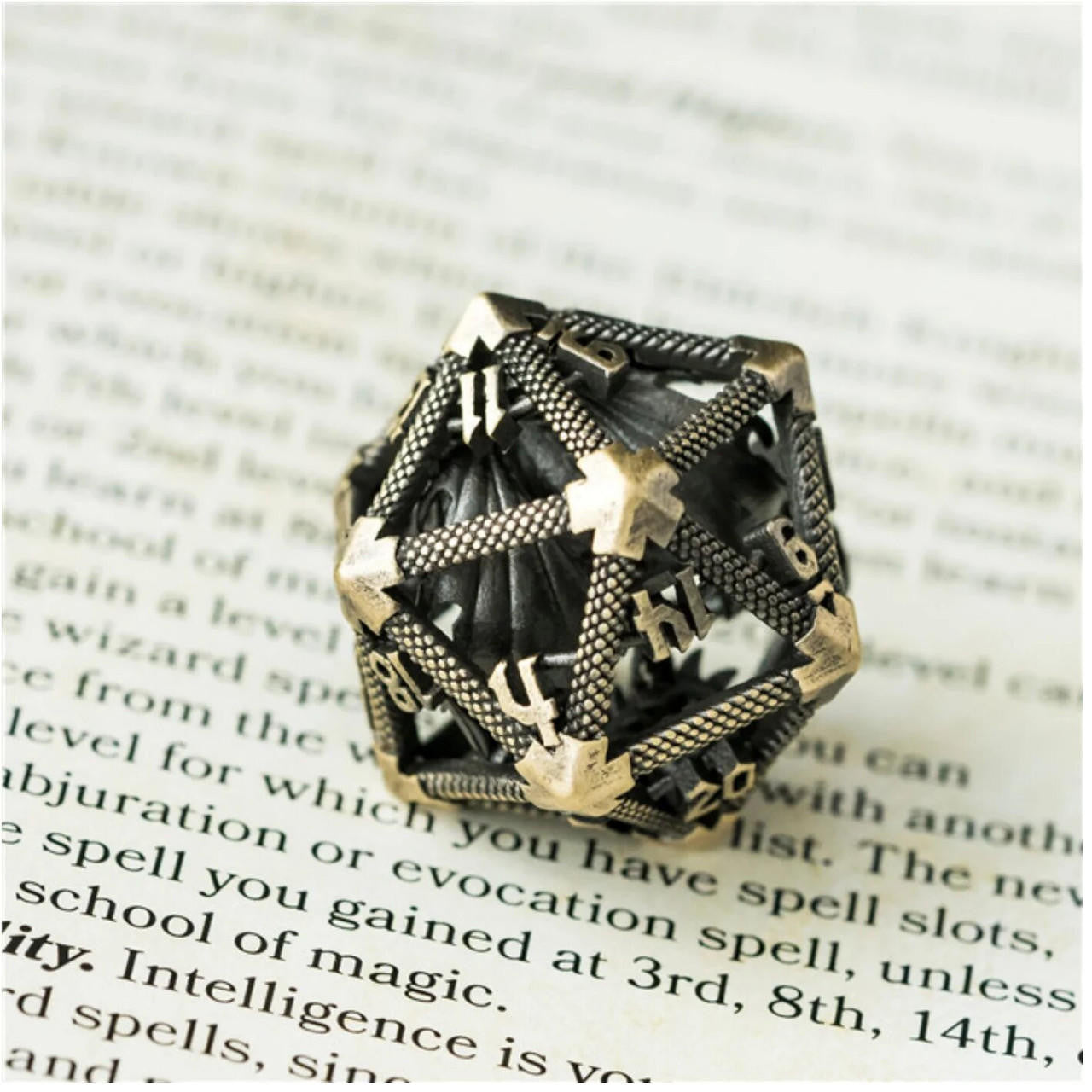 Foam Brain Games Hollow Dragon Keep D20 - Bronze 18mm