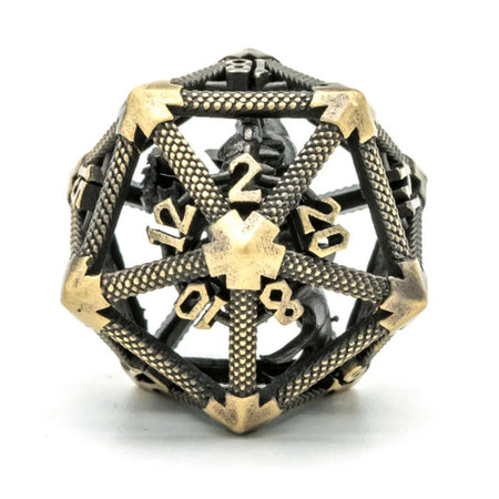 Foam Brain Games Hollow Dragon Keep D20 - Bronze 18mm
