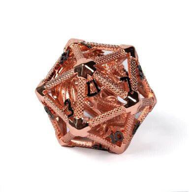Foam Brain Games Hollow Dragon Keep D20 - Rose Gold 18mm