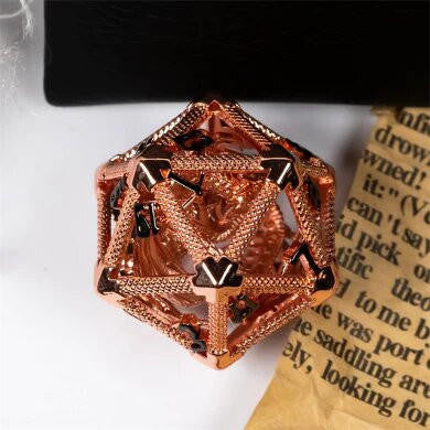 Foam Brain Games Hollow Dragon Keep D20 - Rose Gold 18mm