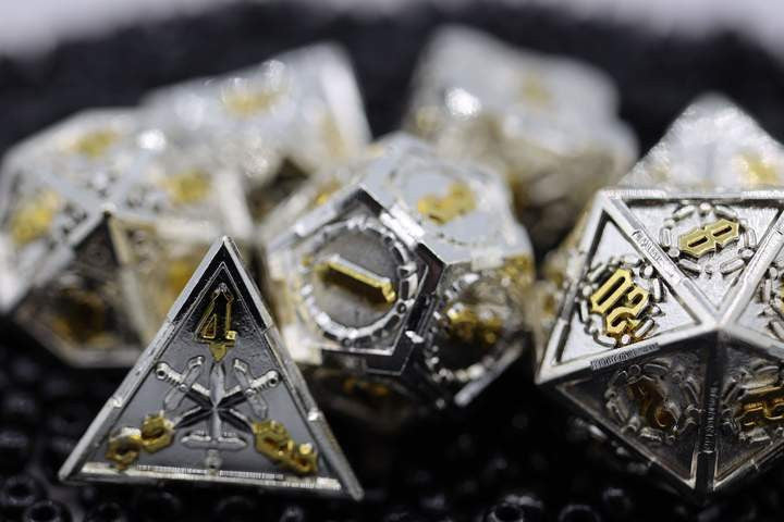 Foam Brain Games Holy Sword RPG Metal Dice Set