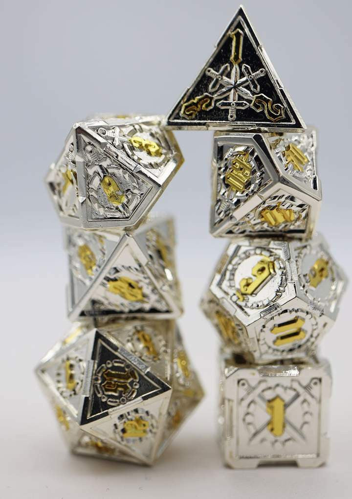 Foam Brain Games Holy Sword RPG Metal Dice Set