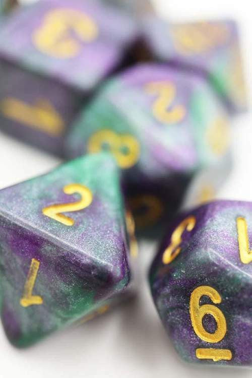 Foam Brain Games King Cake RPG Dice Set