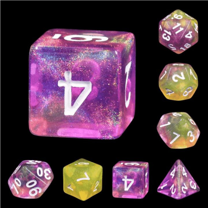 Foam Brain Games Lemon Jelly RPG Dice Set