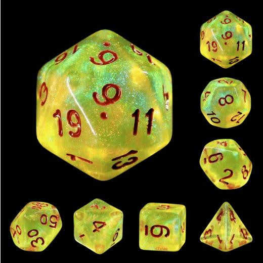 Foam Brain Games LimeLight RPG Dice Set