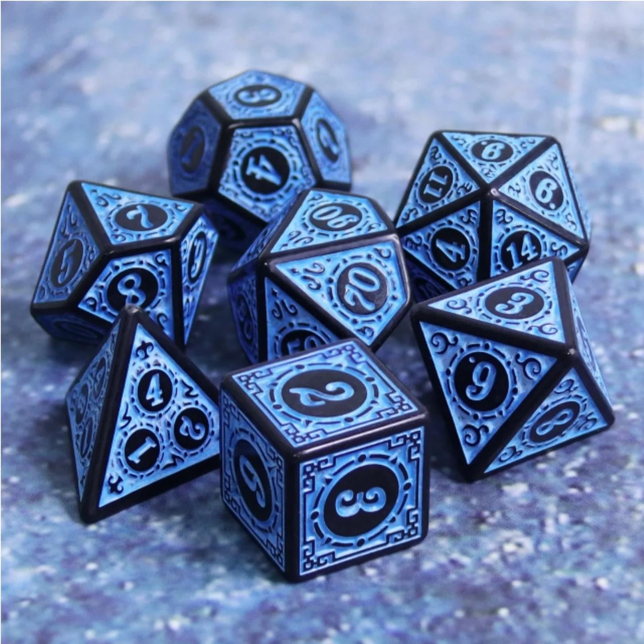 Foam Brain Games Magic Flame - Blue RPG Dice Set 